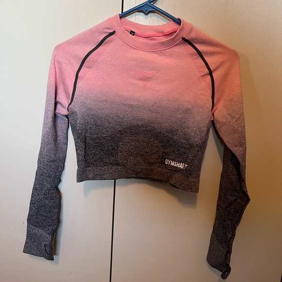 Gymshark Pink Ombré Adapt Set (Leggings and top) - Picture 2 of 3